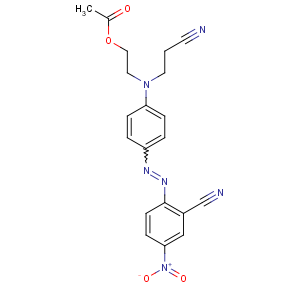 CAS No:12223-39-1 2-[N-(2-cyanoethyl)-4-[(2-cyano-4-nitrophenyl)diazenyl]anilino]ethyl<br />acetate