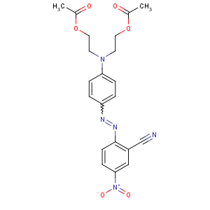 CAS No:12223-42-6 2-[N-(2-acetyloxyethyl)-4-[(2-cyano-4-nitrophenyl)diazenyl]anilino]ethyl<br />acetate