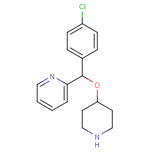 CAS No:122368-54-1 2-[(4-chlorophenyl)-piperidin-4-yloxymethyl]pyridine