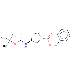 CAS No:122536-74-7 1-Pyrrolidinecarboxylicacid, 3-[[(1,1-dimethylethoxy)carbonyl]amino]-, phenylmethyl ester, (3S)-