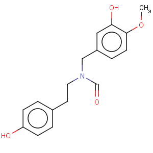 CAS No:122584-17-2 Formamide,N-[(3-hydroxy-4-methoxyphenyl)methyl]-N-[2-(4-hydroxyphenyl)ethyl]-