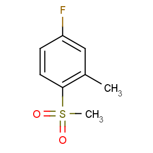 CAS No:12270-23-4 4-fluoro-2-methyl-1-methylsulfonylbenzene