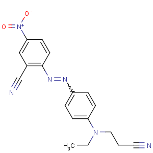 CAS No:12270-46-1 2-[[4-[2-cyanoethyl(ethyl)amino]phenyl]diazenyl]-5-nitrobenzonitrile