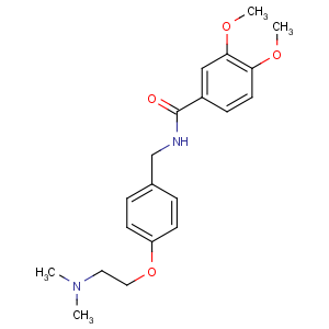 CAS No:122898-67-3 N-[[4-[2-(dimethylamino)ethoxy]phenyl]methyl]-3,4-dimethoxybenzamide