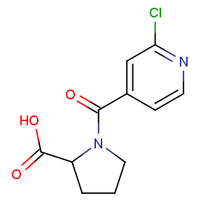 CAS No:123412-45-3 (2S)-1-(2-chloropyridine-4-carbonyl)pyrrolidine-2-carboxylic acid