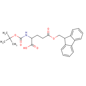 CAS No:123417-18-5 (2S)-5-(9H-fluoren-9-ylmethoxy)-2-[(2-methylpropan-2-yl)<br />oxycarbonylamino]-5-oxopentanoic acid