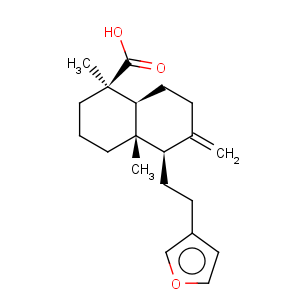 CAS No:1235-77-4 1-Naphthalenecarboxylicacid, 5-[2-(3-furanyl)ethyl]decahydro-1,4a-dimethyl-6-methylene-,(1R,4aS,5R,8aS)-
