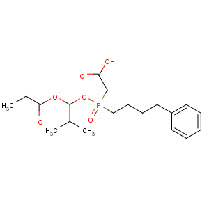 CAS No:123599-78-0 2-[(2-methyl-1-propanoyloxypropoxy)-(4-phenylbutyl)phosphoryl]acetic<br />acid