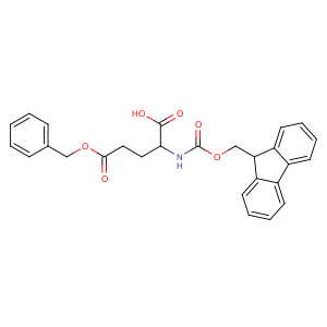 CAS No:123639-61-2 (2S)-2-(9H-fluoren-9-ylmethoxycarbonylamino)-5-oxo-5-<br />phenylmethoxypentanoic acid