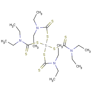 CAS No:12367-51-0 Titanium,tetrakis(diethylcarbamodithioato-S,S')- (9CI)