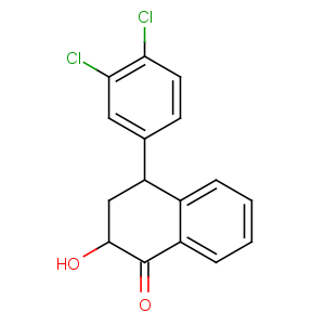CAS No:124345-10-4 4-(3,4-dichlorophenyl)-2-hydroxy-3,4-dihydro-2H-naphthalen-1-one