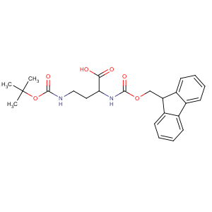 CAS No:125238-99-5 (2S)-2-(9H-fluoren-9-ylmethoxycarbonylamino)-4-[(2-methylpropan-2-yl)<br />oxycarbonylamino]butanoic acid