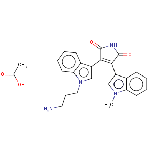 CAS No:125313-65-7 1H-Pyrrole-2,5-dione,3-[1-(3-aminopropyl)-1H-indol-3-yl]-4-(1-methyl-1H-indol-3-yl)-