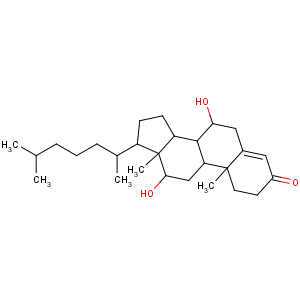 CAS No:1254-03-1 (7R,8R,9S,10R,12S,13R,14S,17R)-7,12-dihydroxy-10,<br />13-dimethyl-17-[(2R)-6-methylheptan-2-yl]-1,2,6,7,8,9,11,12,14,15,16,<br />17-dodecahydrocyclopenta[a]phenanthren-3-one