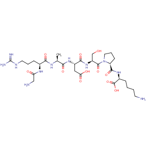 CAS No:125455-58-5 L-Lysine,glycyl-L-arginyl-L-alanyl-L-a-aspartyl-L-seryl-L-prolyl-