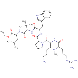 CAS No:125600-60-4 L-Leucine,N2-methyl-L-arginyl-L-lysyl-L-prolyl-L-tryptophyl-3-methyl-L-valyl-, ethylester