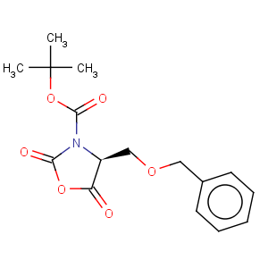 CAS No:125814-31-5 3-Oxazolidinecarboxylicacid, 2,5-dioxo-4-[(phenylmethoxy)methyl]-, 1,1-dimethylethyl ester, (4S)-