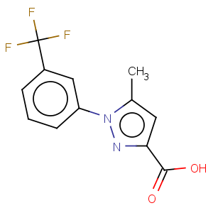 CAS No:126067-60-5 5-methyl-1-(3-trifluoromethyl-phenyl)-1h-pyrazole-3-carboxylic acid
