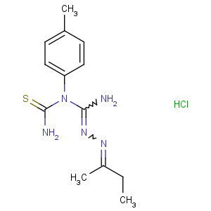 CAS No:126281-57-0 1-[N-(butan-2-ylideneamino)carbamimidoyl]-1-(4-methylphenyl)thiourea hydrochloride