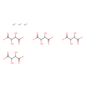 CAS No:12655-04-8 Antimonate(2-), bis[m-[[(2R,3R)-2,3-di(hydroxy-kO)butanedioato(4-)-kO1,kO4]]di-, barium (1:1)