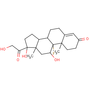 CAS No:127-31-1 (8S,9R,10S,11S,13S,14S,17R)-9-fluoro-11,<br />17-dihydroxy-17-(2-hydroxyacetyl)-10,13-dimethyl-1,2,6,7,8,11,12,14,15,<br />16-decahydrocyclopenta[a]phenanthren-3-one