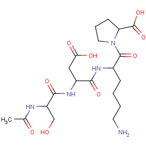 CAS No:127103-11-1 1-[2-[[2-[(2-acetamido-3-hydroxypropanoyl)amino]-3-carboxypropanoyl]<br />amino]-6-aminohexanoyl]pyrrolidine-2-carboxylic acid