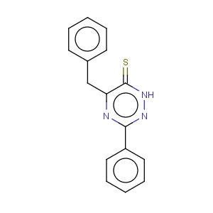 CAS No:127525-49-9 1,2,4-Triazine-6(1H)-thione,3-phenyl-5-(phenylmethyl)-