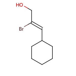 CAS No:127652-85-1 2-Propen-1-ol,2-bromo-3-cyclohexyl-, (E)- (9CI)