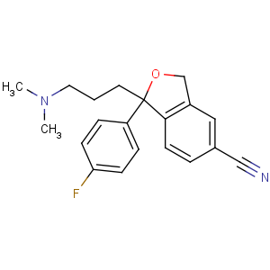 CAS No:128196-02-1 (1S)-1-[3-(dimethylamino)propyl]-1-(4-fluorophenyl)-3H-2-benzofuran-5-<br />carbonitrile