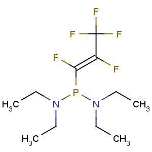 CAS No:128224-77-1 n,n,n',n'-tetraethyl-z-1,2,3,3,3-pentafluoro-1-propenyl phosphonous diamide