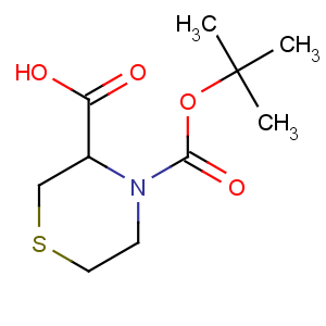 CAS No:128453-98-5 4-[(2-methylpropan-2-yl)oxycarbonyl]thiomorpholine-3-carboxylic acid