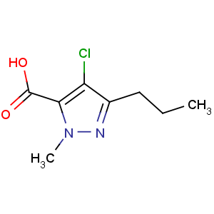 CAS No:128537-49-5 4-chloro-2-methyl-5-propylpyrazole-3-carboxylic acid
