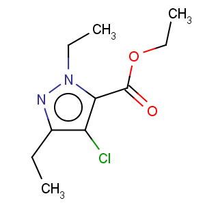 CAS No:128537-52-0 4-Chloro-1,3-diethyl-1H-pyrazole-5-carboxylic acid ethyl ester