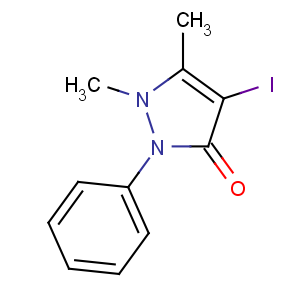 CAS No:129-81-7 4-iodo-1,5-dimethyl-2-phenylpyrazol-3-one