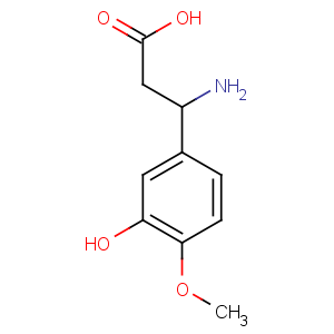 CAS No:129042-81-5 3-amino-3-(3-hydroxy-4-methoxyphenyl)propanoic acid