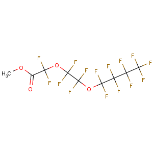 CAS No:129301-40-2 Acetic acid,2,2-difluoro-2-[1,1,2,2-tetrafluoro-2-(1,1,2,2,3,3,4,4,4-nonafluorobutoxy)ethoxy]-,methyl ester