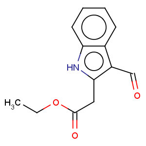 CAS No:129410-12-4 1H-Indole-2-aceticacid, 3-formyl-, ethyl ester