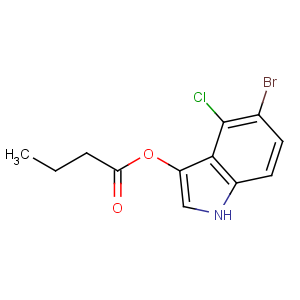 CAS No:129541-43-1 (5-bromo-4-chloro-1H-indol-3-yl) butanoate