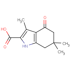 CAS No:129689-88-9 3,6,6-trimethyl-4-oxo-5,7-dihydro-1H-indole-2-carboxylic acid
