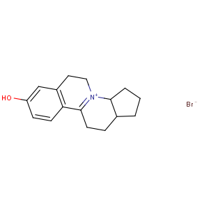 CAS No:130-81-4 1H-Benzo[a]cyclopenta[f]quinolizinium,2,3,3a,5,6,11,12,12a-octahydro-8-hydroxy-, bromide (1:1)