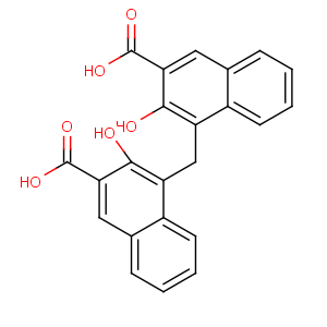 CAS No:130-85-8 4-[(3-carboxy-2-hydroxynaphthalen-1-yl)methyl]-3-hydroxynaphthalene-2-<br />carboxylic acid