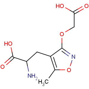 CAS No:130146-18-8 2-amino-3-[3-(carboxymethoxy)-5-methyl-1,2-oxazol-4-yl]propanoic acid