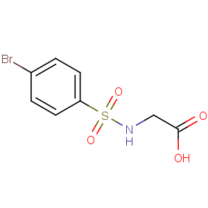 CAS No:13029-73-7 2-[(4-bromophenyl)sulfonylamino]acetic acid
