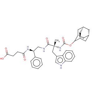 CAS No:130332-27-3 4-[[(1r)-2-[[(2r)-3-(1h-indol-3-yl)-2-methyl-1-oxo-2-[[(tricyclo[3.3.1.13,7]dec-2-yloxy)carbonyl]amino]propyl]amino]-1-phenylethyl]amino]-4-oxobutanoic acid