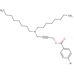 CAS No:130421-66-8 Benzoic acid, 4-bromo-,4-(dioctylamino)-2-butyn-1-yl ester