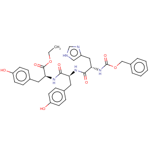 CAS No:13053-63-9 Tyrosine,N-[N-(N-carboxy-L-histidyl)-L-tyrosyl]-, N-benzyl ethyl ester, L- (8CI)