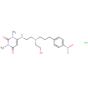 CAS No:130656-51-8 6-[2-[2-hydroxyethyl-[3-(4-nitrophenyl)propyl]amino]ethylamino]-1,<br />3-dimethylpyrimidine-2,4-dione