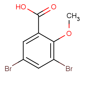 CAS No:13130-23-9 3,5-dibromo-2-methoxybenzoic acid