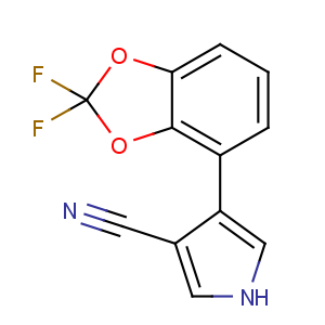 CAS No:131341-86-1 4-(2,2-difluoro-1,3-benzodioxol-4-yl)-1H-pyrrole-3-carbonitrile