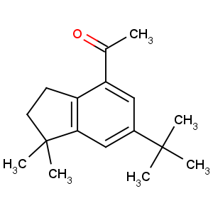 CAS No:13171-00-1 1-(6-tert-butyl-1,1-dimethyl-2,3-dihydroinden-4-yl)ethanone